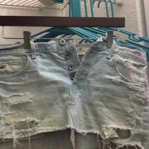 Light denim wash skirt